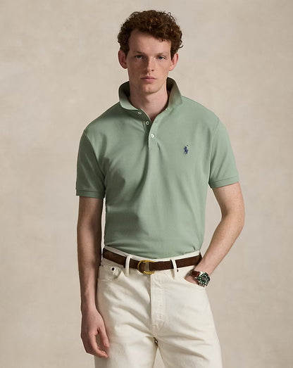 Custom Slim Fit Stretch Mesh Polo Shirt